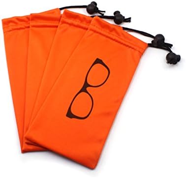Quality Microfiber Eyeglass Pouch with Bead Lock Micro Fiber Sunglasses Case Pouch Soft Store