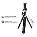 DOKRO iPhone Tripod Flexible with Wrappable Legs, Quick Release Plate (Universal Clip and Bluetooth Wireless Remote Included) for iPhone, Camera, DSLR, GoPro (Black)