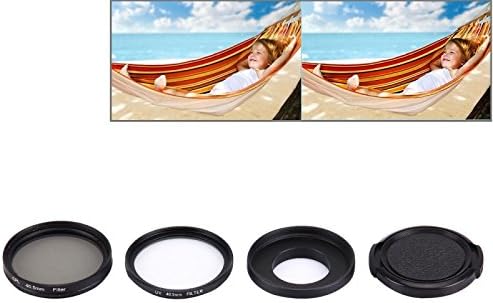 JUNESTAR 4 in 1 Proffesional 40.5mm Lens Filter(CPL + UV) &amp; Waterproof Housing Case Adapter Ring &amp; Lens Protective Cap for GoPro HERO4 / 3+ / 3 Sport Action Camera