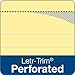 TOPS Second Nature 100% Recycled 18 lb. Legal Pad, 8-1/2 x 11-3/4 Inches, Perforated, Canary, Legal/Wide Rule, 50 Sheets per Pad, 12 Pads per Pack (74095)