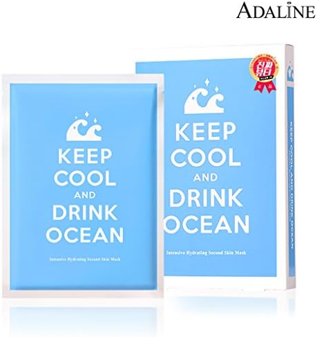 [ADALINE] Keep Cool and Drink Ocean Facial Mask Sheet 28g 10 Sheets, Intensive Hydrating