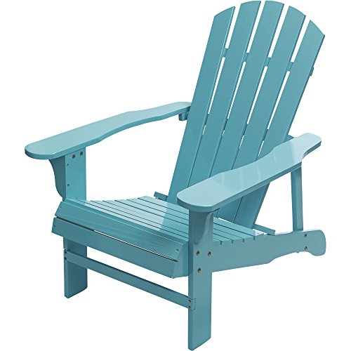 Kotulas Classic Turquoise Painted Wood Adirondack Chair
