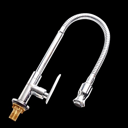 360 Rotatable Water Tap Touch On Kitchen Sink Faucets Kitchen Bar Bathroom Sink Faucet Single Cold Water sprinkler Flexible Neck Laundry Room Garden Outdoor Application Faucets Tap by HRTCJ - Thumbnail 5
