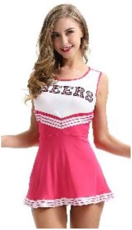 Amazon チアガール ｍサイズ コスプレ ピンク チアリーダー 応援 コスチューム 余興 ダンス コスプレ 仮装 通販