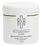 Bella Schneider Beauty Facial Cleanser Peel Pads, Culmine Multi Acid Complex Extra Strength Exfoliating Skin Pads for Healthy, Clean & Brighter Skin, Salicylic and Glycolic Acid Pads for Face Cleanser