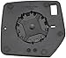 Dorman 56267 Passenger Side Door Mirror Glass Compatible with Select Jeep Models