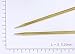 Addi Circular Lace Needle, Brass, Gold, 40cm x 3.25mm