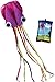 Hengda Kite Software Octopus Flyer Kite with Long Colorful Tail for Kids, 31-Inch Wide x 157-Inch Long, Large, Purple
