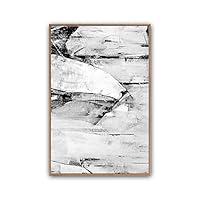 Framed Canvas Wall Art Abstract Color Block Canvas Prints Home Artwork Decoration for Living Room,Bedroom - 16x24 inches