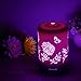 COOSA 100ml Ceramic Flowers and Butterflies Pattern Essential Oil Diffuser, with 4 Time Setting and 7 Color Changing LED Lights Cool Mist Humidifier for Home Office Bedroom Living Room (Pattern 2)