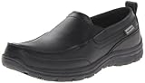 Skechers for Work Men's Hobbes Relaxed Fit Slip Resistant Work Shoe,Black,11.5 M US
