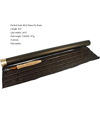 Aventik Fly Fishing Rods Z  pean Master Design Wild Trout Perfect Cast IM12 Nano 9 'LW5, LW6, LW7, LW8 Todo en 4 piezas Tubo de varilla de carbono de calidad de acción ultra rápida Super ligero