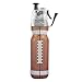 O2COOL Mist 'N Sip Misting Water Bottle No Leak Pull Top Spout Sports Water Bottle 20 oz (Football)