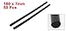 uxcell a14071000ux0475 50 Pcs 7mm Diameter 270mm Crafting Models Plastic Hot Melt Glue Stick (Pack of 50)