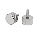 uxcell M3x8mm Nickel Plated Flat Head Knurled Thumb Screw 10pcs for Computer PC Case