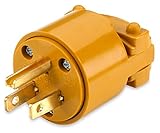 3-Prong Male Electrical End Plugs - Heavy Duty and Durable Extension Cord Replacement Ends 16/3 - Tools & Home Improvement, Electrical, Plugs - By Katzco