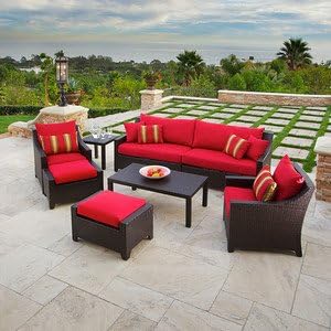 RST Brands OP-PESS7-CAN-K Deco 8pc Sofa &amp; Club Chair Set - Cantina