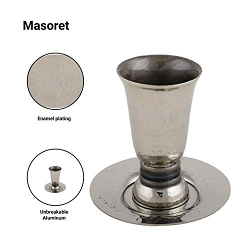 5 KIDDUSH+CUP+SET+ALUMINUM+Celebrations