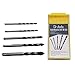 DR.DUDU Multi Material Drill Bit Set, Masonry Drill and Twist Drill Bits for Brick, Glass, Masonry, Tile and Wood (5 pcs 6, 6, 8, 10, 12mm)
