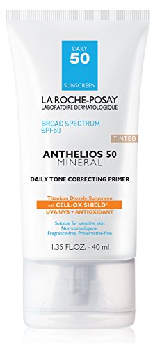 La Roche-Posay Anthelios Tinted Mineral Primer with SPF 50, 1.35 Fl. Oz.
