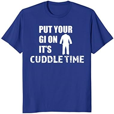 Mens Your Gi Cuddle Time Funny Brazilian Jiu Jitsu T Shirt 2XL Royal Blue