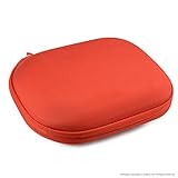 Geekria Headphones Case for Sony MDR-ZX100, ZX110, ZX300, ZX310, XB200, ZX102DPV, Sennheiser HD218, HD229, HD239 Headphones Hard Carrying Case / Travel Bag with Space for Cable, AMP, Parts and Accessories (Red)