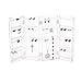 Foldable 4-Panel Jewelry Screen Hanger Organizer Earrings Necklace Chains Display Stands Choice Fun Transparent QFJJSN-WX-81003