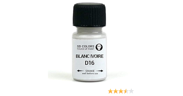 SD COLORS BLANC IVOIRE D16 - Pintura de retoque (8 ml), color blanco