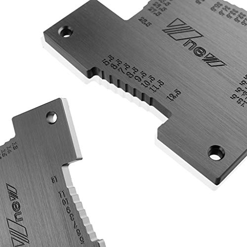 jiumoji 2PCS Measuring Tool Ruler High Precision Height Gauge 5-36.5mm Woodworking Router Table Electric Circular Saw Engraving Machine Measure Tool