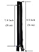 Beaulegan Metal Zipper Set 8 Pcs - #3 Antique Brass Close-end 12 Inch (30 cm), Black