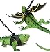 KUDES Adjustable Bearded Dragon Leather Harness Leash (S/M/L 3 Chest Pack) with Cool Wings for Lizard Reptiles Amphibians and Other Small Pet Animals