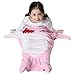 SINOGEM Shark Tail Blanket - Plush Animal Sleeping Bag Blanket Shark Toys for Kids by (Pink)