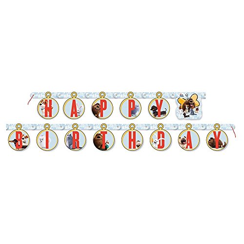 The Secret Life of Pets 27 x 60 Party Door Poster and 72 Happy Birthday Banner - Thumbnail 2