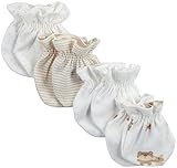 Gerber Unisex Baby 4 Pack Mittens - Bears