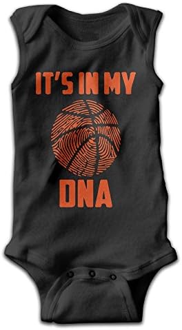 Honey8wood Unisex Baby Basketball Is My DNA Funny Bodysuits Rompers Outfits 100% Cotton 18 Months Baby Shower Gifts
