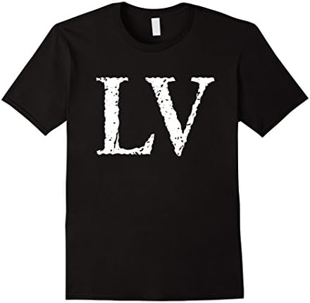 Mens Roman Numeral 55 LV Shirt XL Black