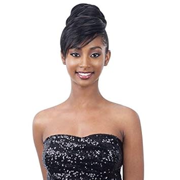 Amazon Com Twisted Bun Bang 1 Jet Black Freetress Equal