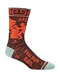 Blue Q Men's Novelty Crew Socks - (Mens Size 7-12) with Sock Ring