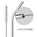 Set of 8 Stainless Steel Drinking Straws(10.5 inch)and Silicone Silencers,For 30 oz Tumblers