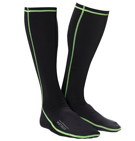 Wetsox Frictionless Wetsuit Boot Socks Slip Easily in/Out of Gear (Black, Medium) - Thumbnail 7