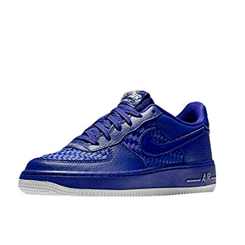 Nike AIR Force 1 LV8 (GS) Boys Basketball-Shoes 820438-400_5.5Y - Concord/Summit White/Chrome/Concord