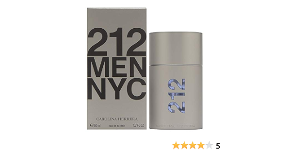 Carolina Herrera 212 Men Agua de Tocador - 50 ml : Amazon.es: Belleza