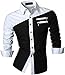 jeansian Men's Slim Fit Long Sleeves Casual Shirts Z015
