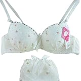 ETOSELL Women's Underwire Bra Floral Cotto Chiffon Push-up gather Brassiere