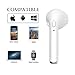 Bluetooth Earbuds Bluetooth Headphones Wireless Earbuds Mini TWS Earpieces Earphones V4.2 Stereo & HD Mic with Charging Case for iPhone and Most Android Bluetooth Devices (2PCS - White)