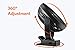 Clip-On Fan with Up to 24 Hour Use, Rechargeable Battery, 4 Wind Speeds, Domie Noise-Free Portable Fan for Outdoor, Camping, Golf Cart, Indoor Gym, Treadmill, Office Desk, and Home