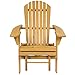 Best Choice Products Outdoor Patio Deck Garden Foldable Adirondack Wood Chair with Pull Out Ottoman