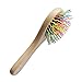 Beautyours Detangling Hair brush 2-Pack set Wooden Detangler Hair Comb Anti-static Brush with Mirror for Tangled Hair to Massage & Protect Scalp