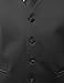 Brand Q Men's Tuxedo Vest, Tie & Pocket Square Set-Black-XL