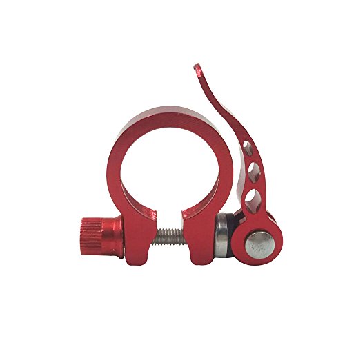 superdream Bike Bicycle Aluminum Quick Release Seat Post Clamp (34.9mm Red) - Thumbnail 6